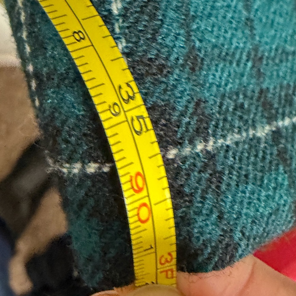 Rare Vintage 1950s–60s Pendleton Wool Green Plaid Jumper Dress Collector’s Piece - Picture 10 of 12